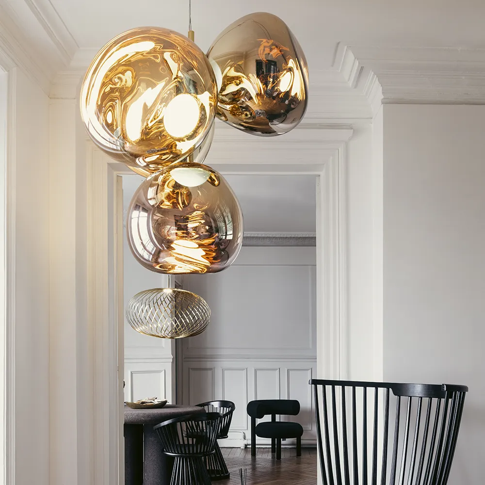 Melt Chandelier Small Gold LED