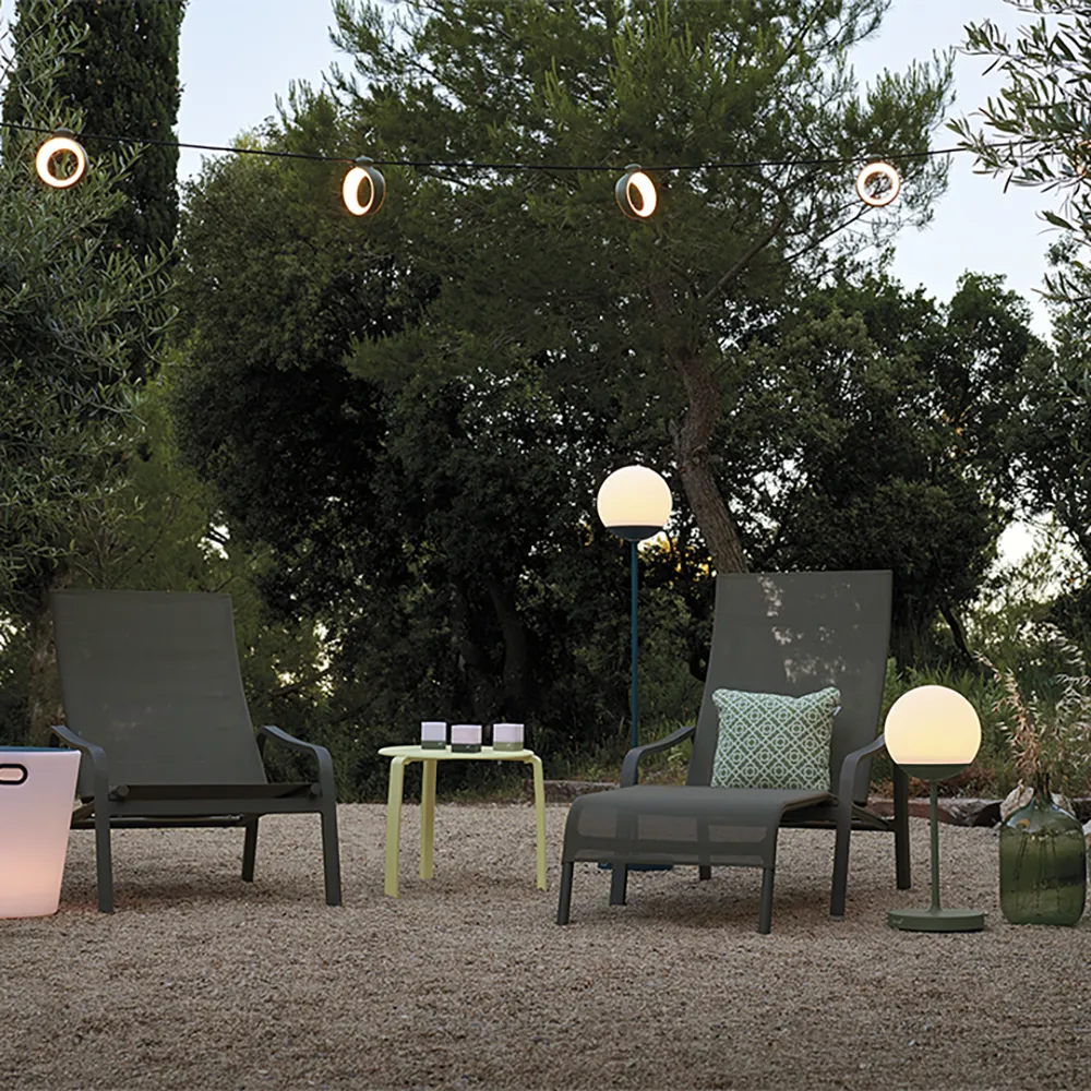 Mooon. Lamp H:63 cm Red ochre