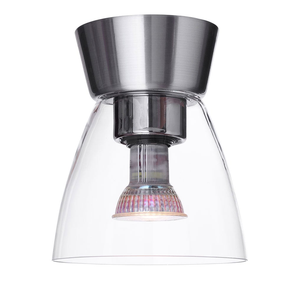 Bizzo Ceiling D165 Aluminium/Clear Glass Incl Light Source