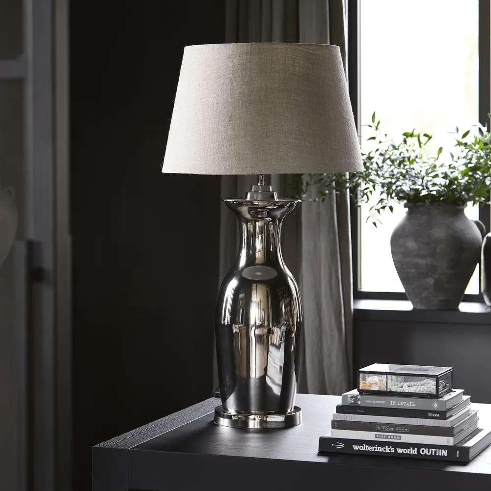 Table Lamp Roger Hotel H65 cm Silver
