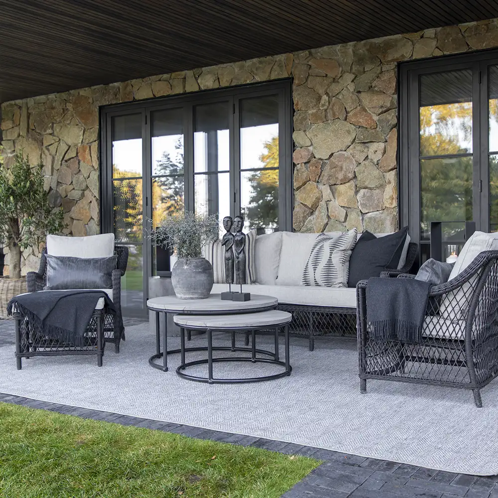 Marbella armchair in synthetic rattan