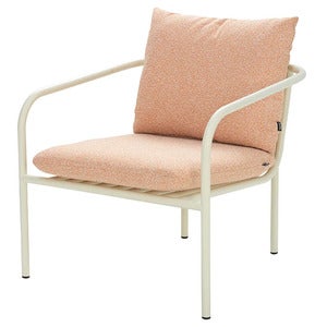 Bendt armchair Pearl White/Teddy Orange