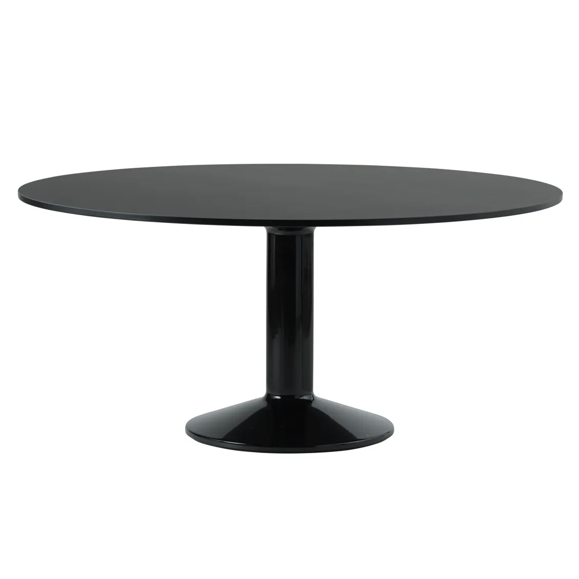 Midst dining table 160 cm - Black Linoleum Black