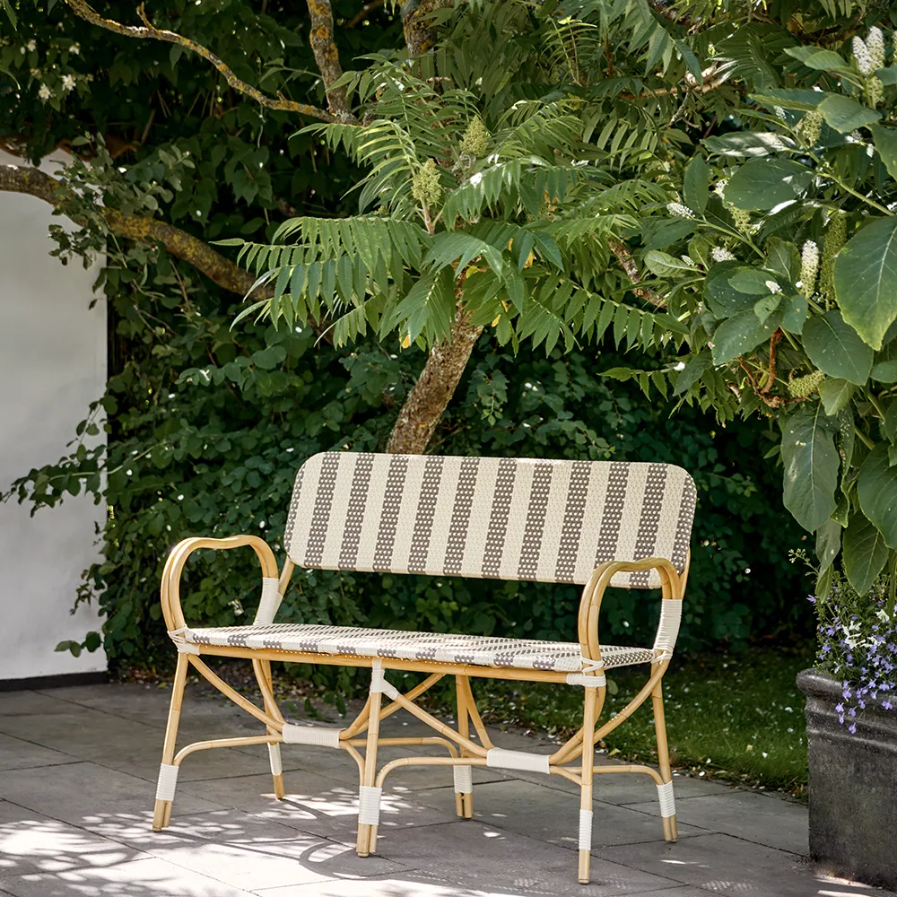  Bistro bench 2-seater STRIPED