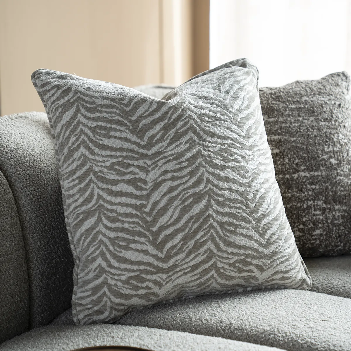 Decorative Cushion Tigra Beige 45x45 cm