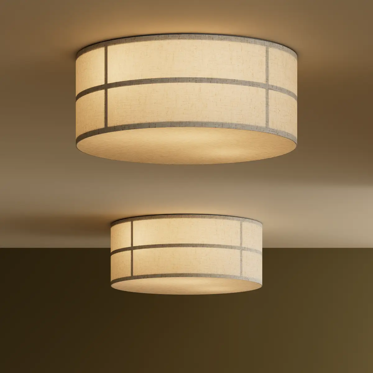 Hashira Pendant Lamp Linen Raw