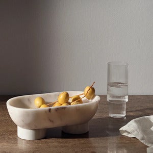 Marble Bowl Alza White