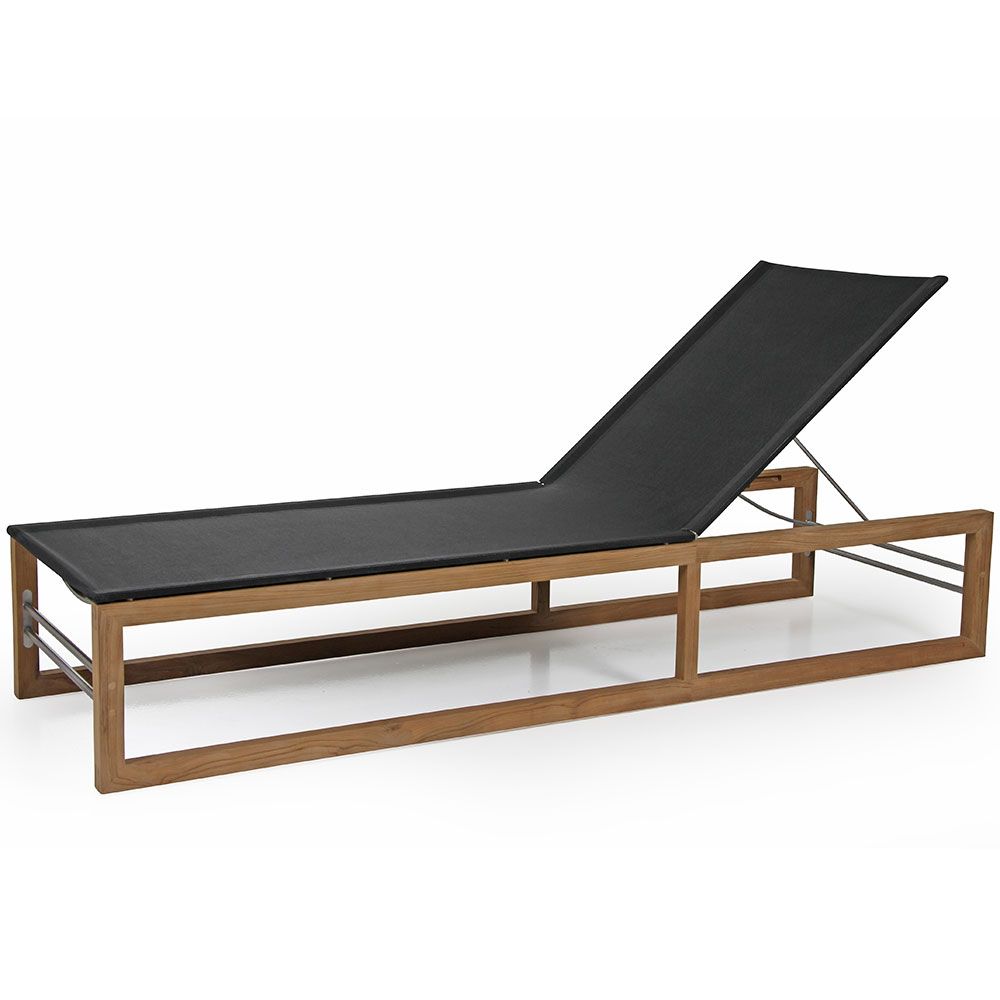 Vevi rest bed teak/black