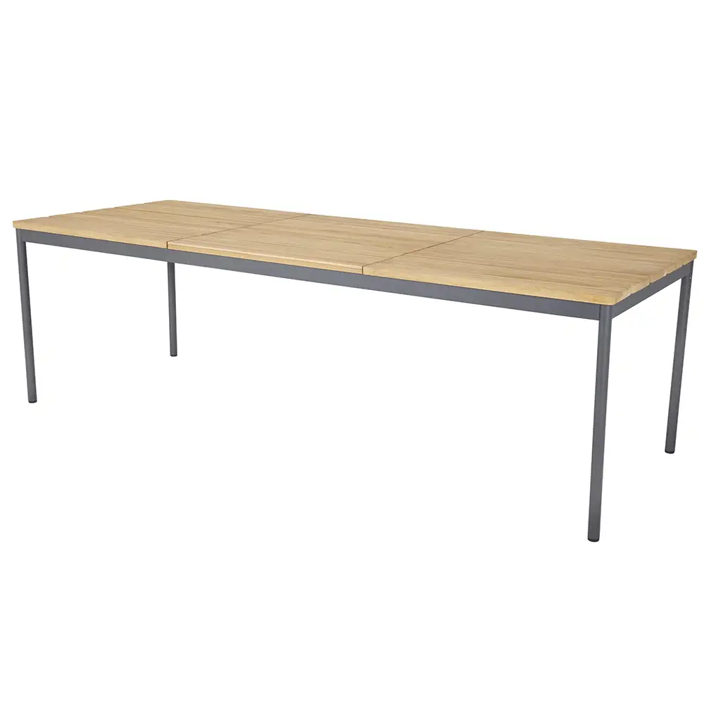 Nox dining table 90x240 cm anthracite/teak
