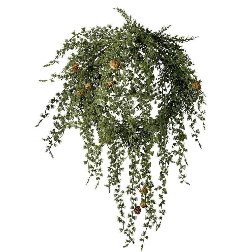 Christmas wreath with pine cones