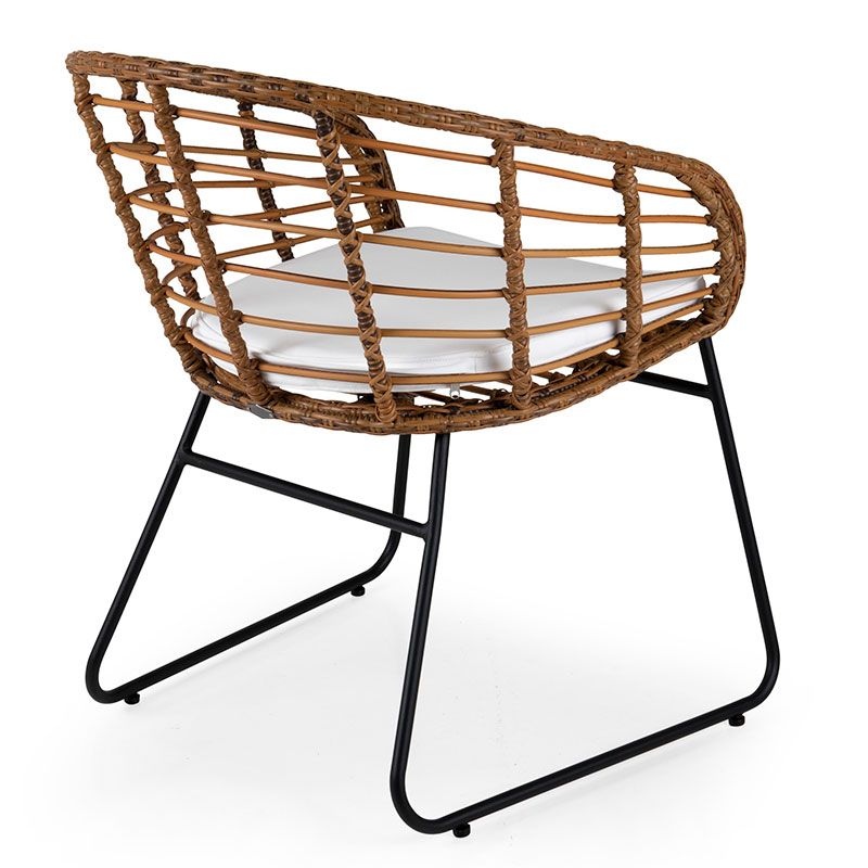 Covelo dining chair natural/white