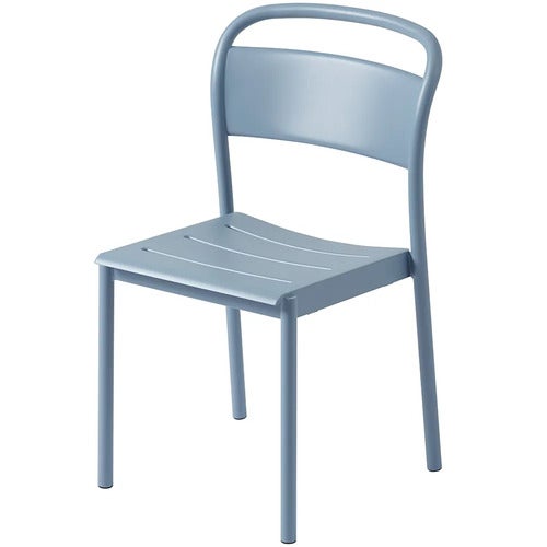 Linear Steel Dining chair Pale Blue 