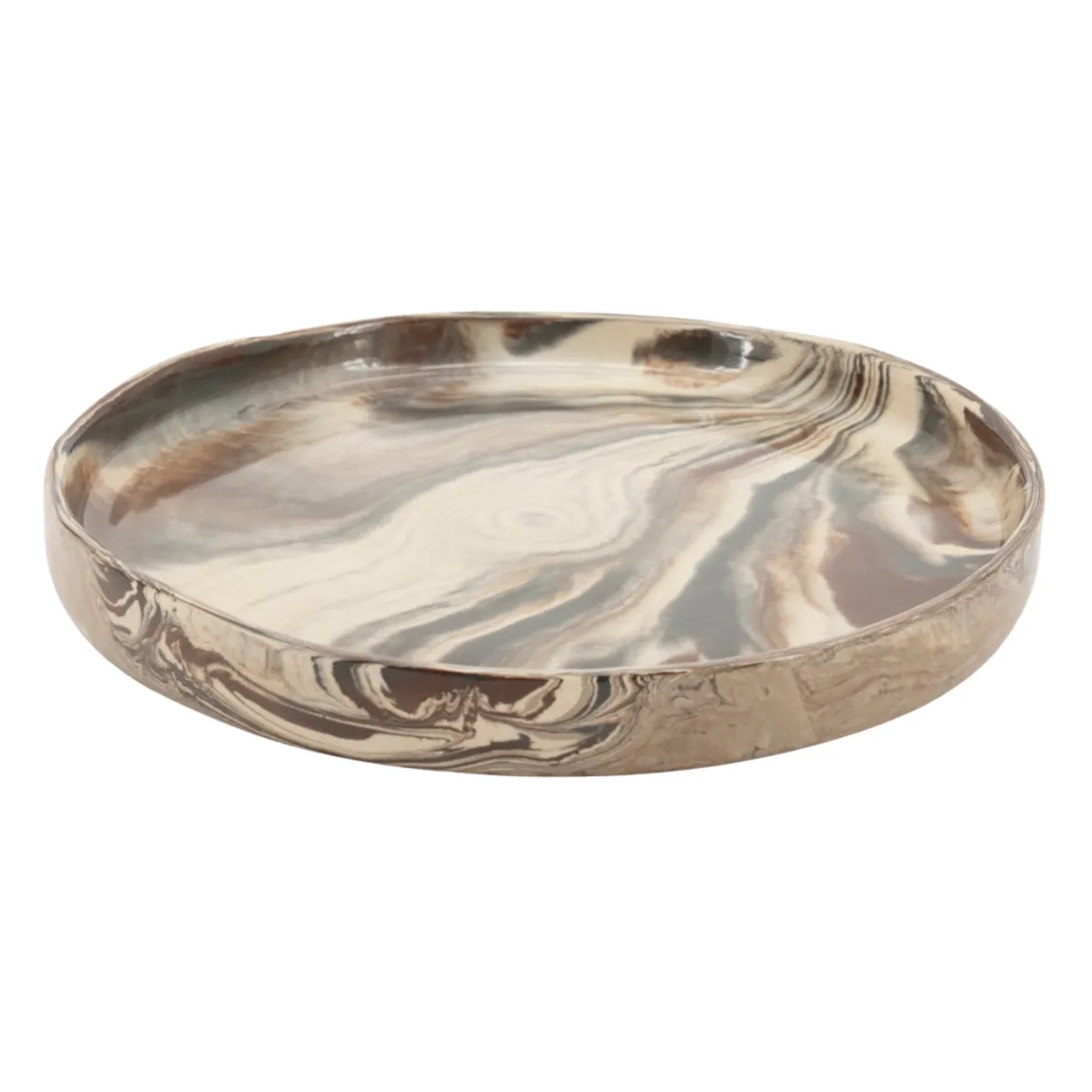 Plate Nagara small 28x28x3,5 cm Stoneware Multicolour