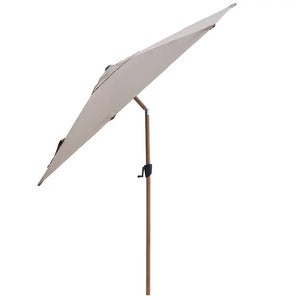 Sunshade parasol 300 cm Taupe / Wood look