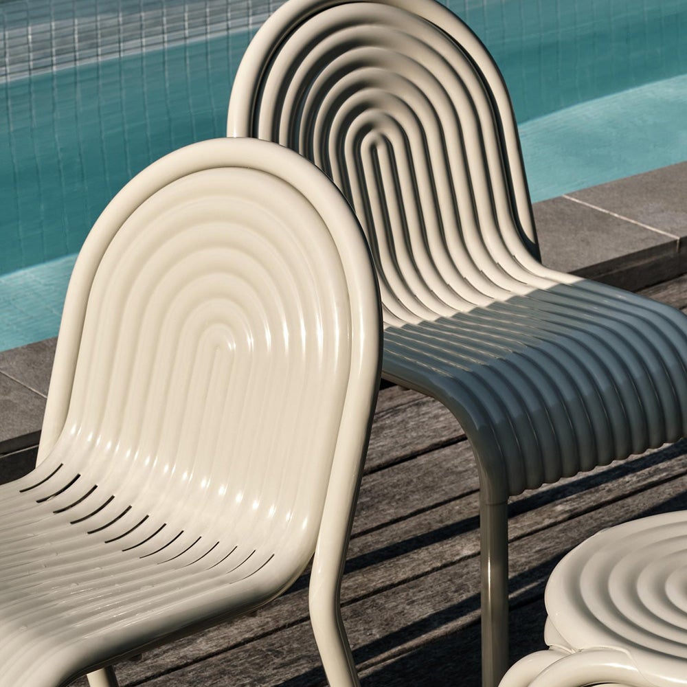 Groove Side Chair Putty