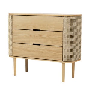 Treasures Chest of Drawers Oak/Venetian Cane