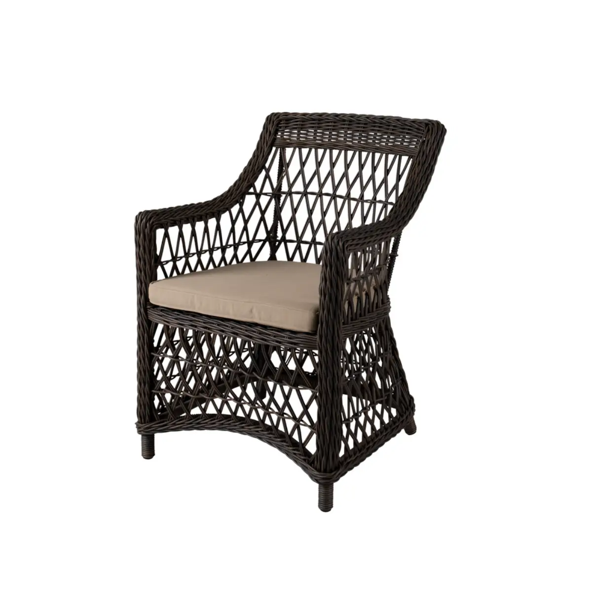 Beatrice armchair brown/beige
