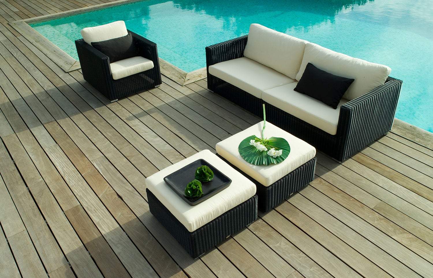 Chester Lounge Armchair Rattan Graphite