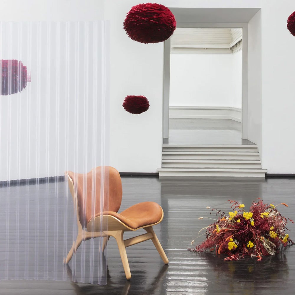 A Conversation Piece Loungechair Oak/Hope Leather Cognac