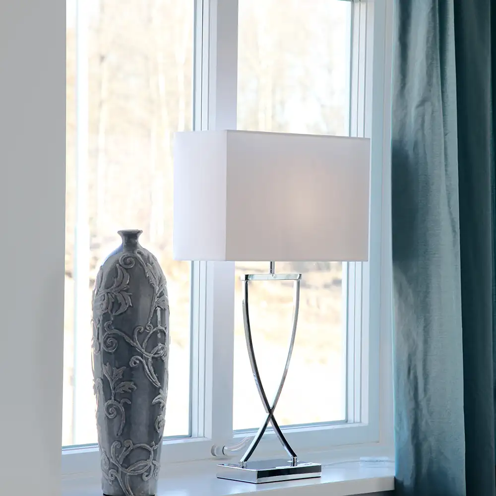 Omega Table Lamp 69 cm Chrome