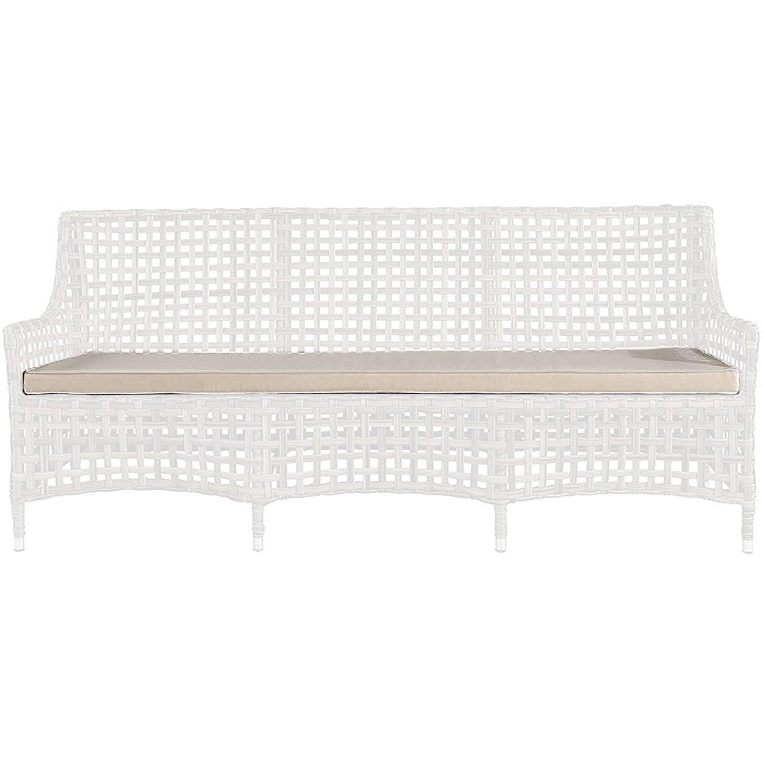 MALAGA dining sofa cushion white