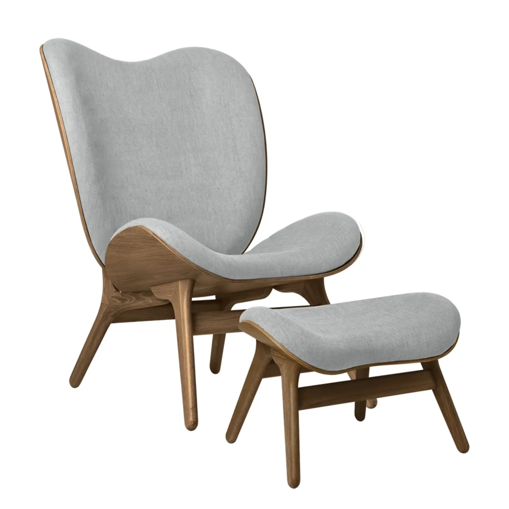 A Conversation Piece Ottoman Ottoman Solid Oak,Plywood,Polyester Sterl