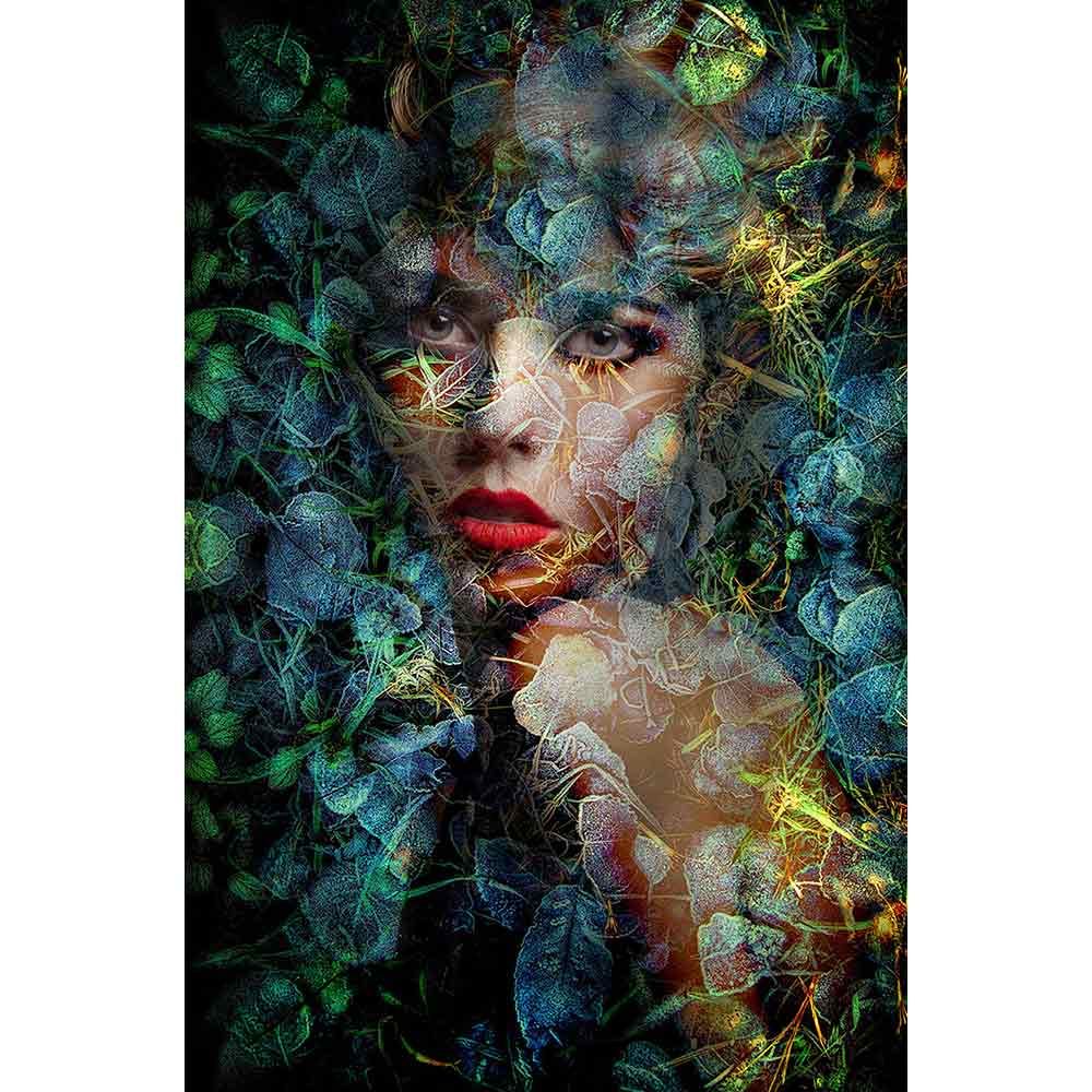 Wall decoration Blue Autumn 100X150 Cm