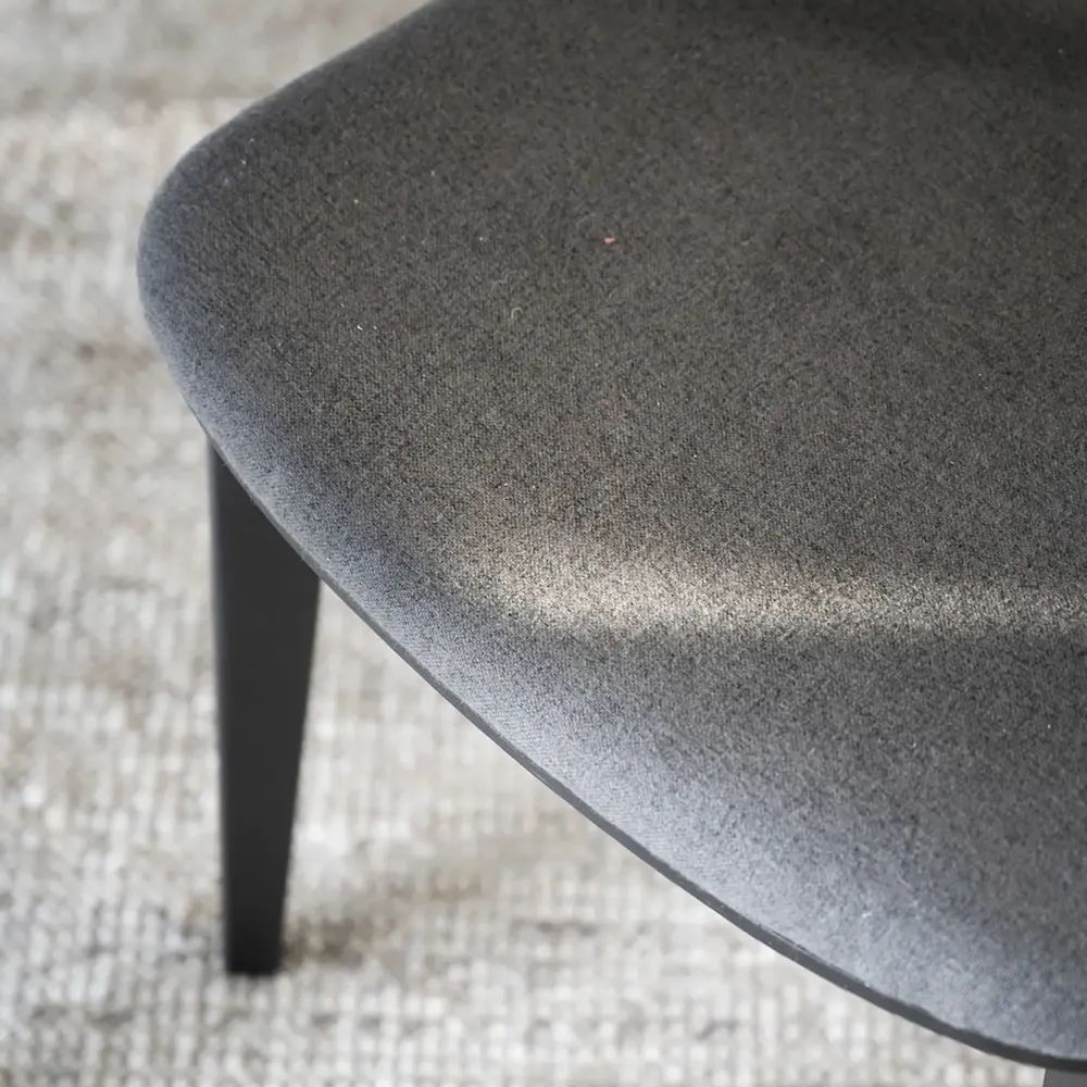 Kato dining chair black oak/dark grey