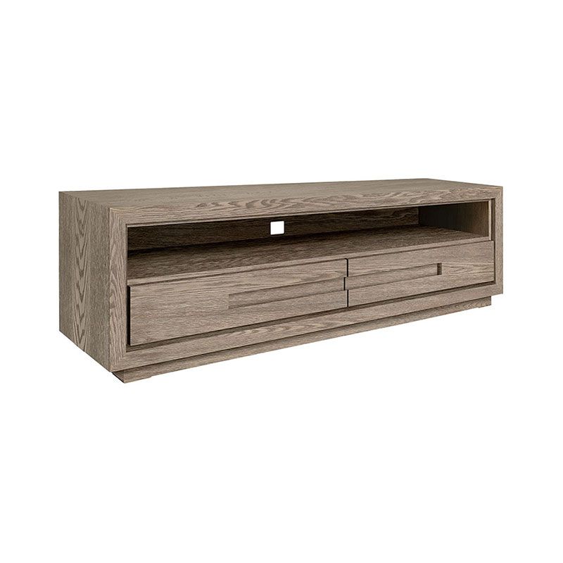 Hunter Media Bench 120 Cm Antique Grey Oak