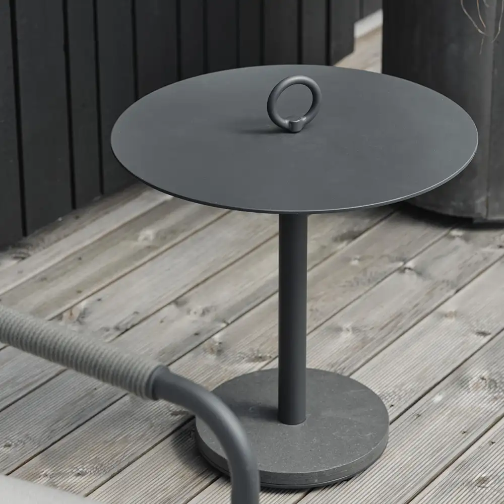 Niobe side table 50 cm anthracite
