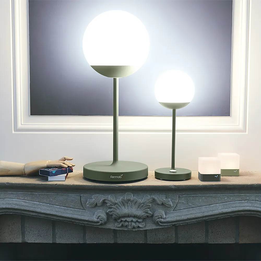 Mooon. Lamp H:63 cm Red ochre