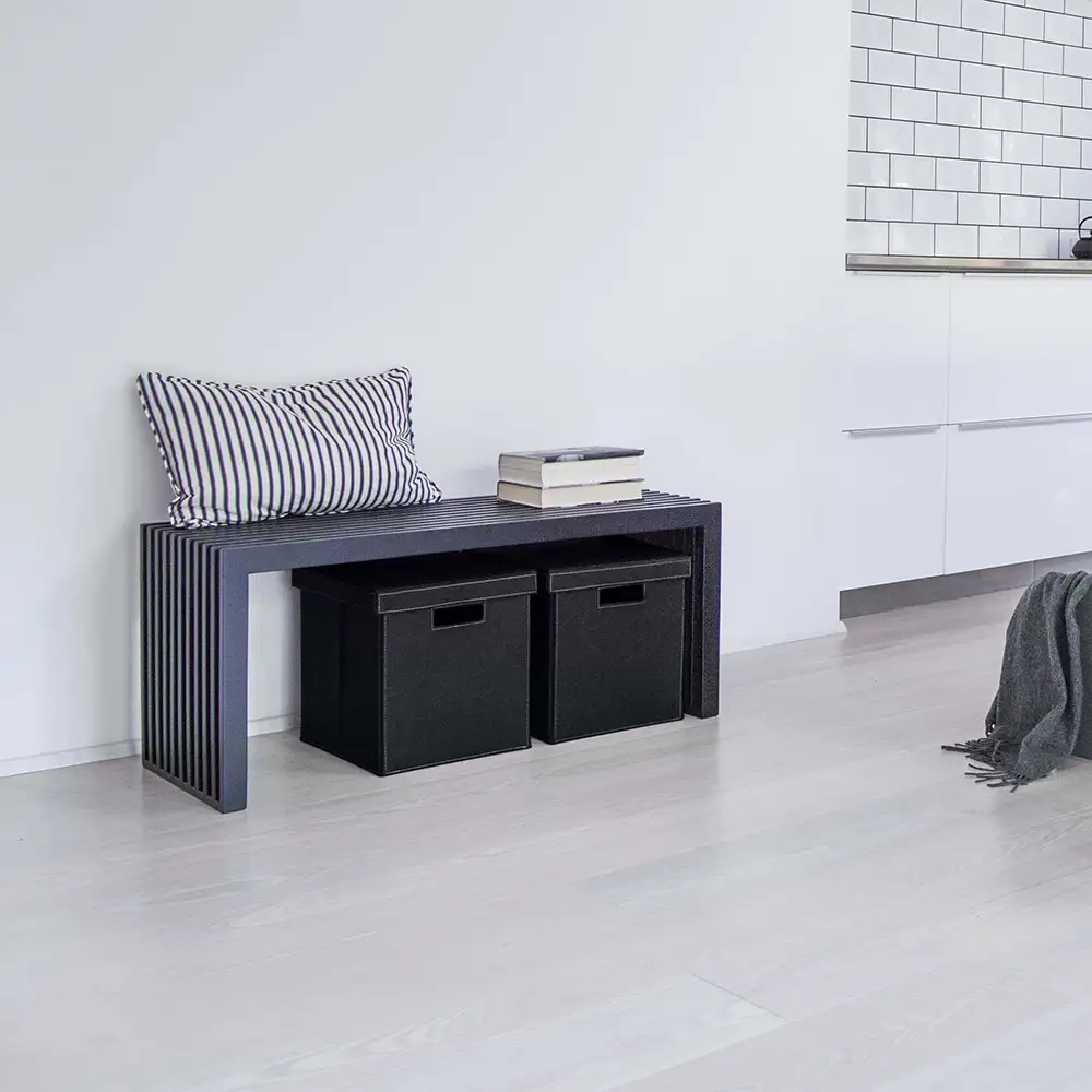 Rib Bench 104 cm Black