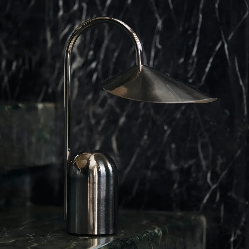 Arum Portable Lamp Stainless Steel