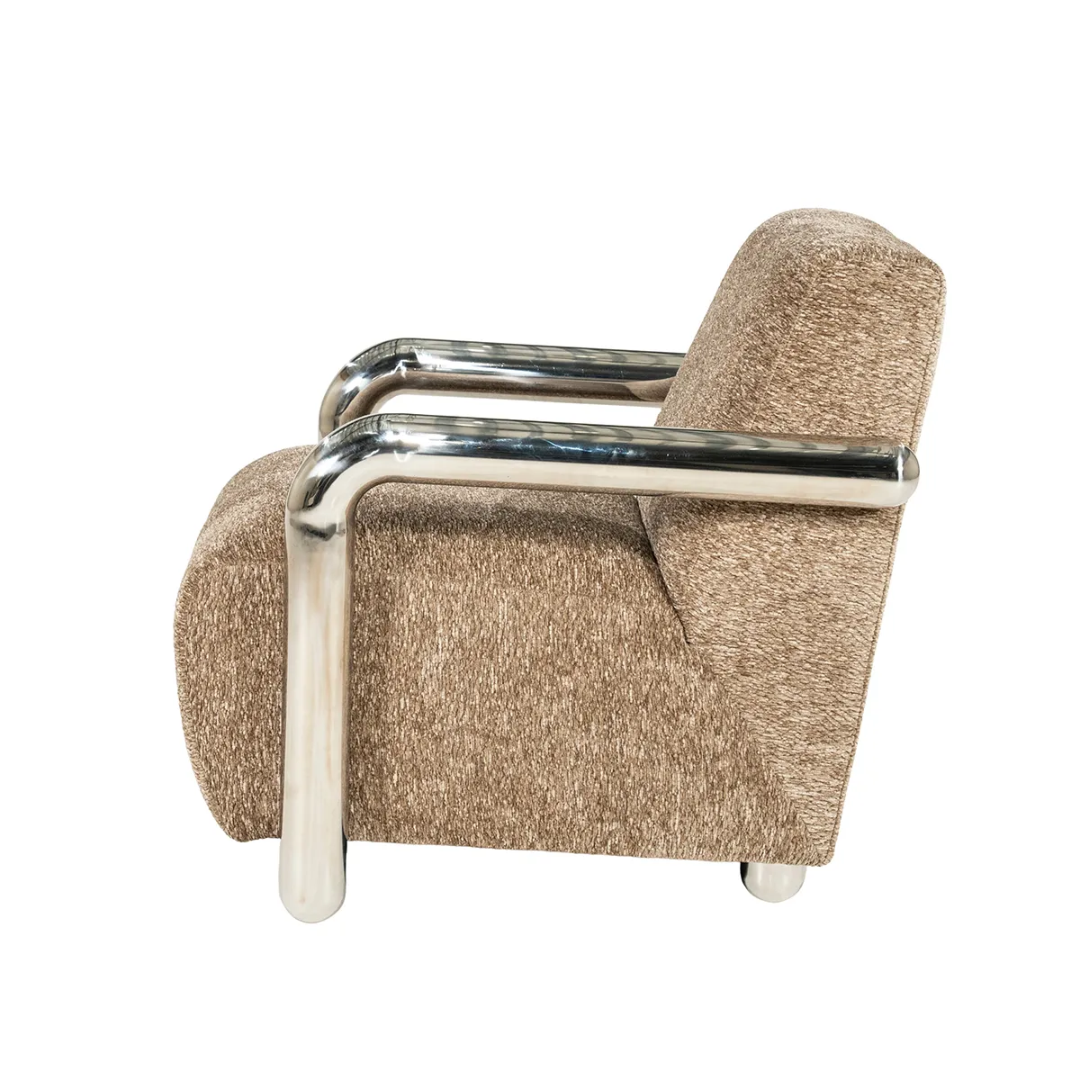 Armchair Chromette Taupe