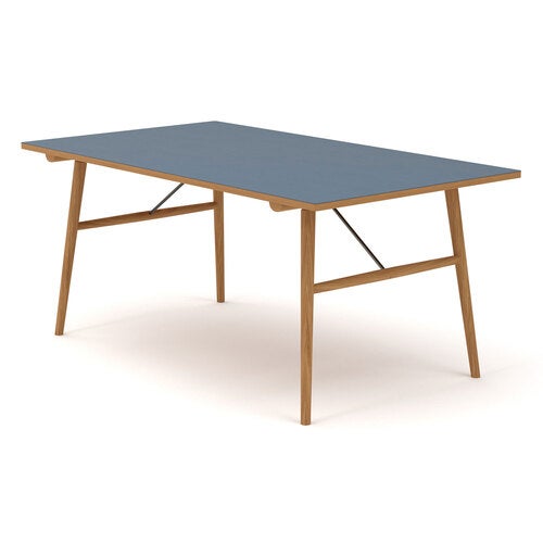 Hekla table 168x95cm blue oiled oak