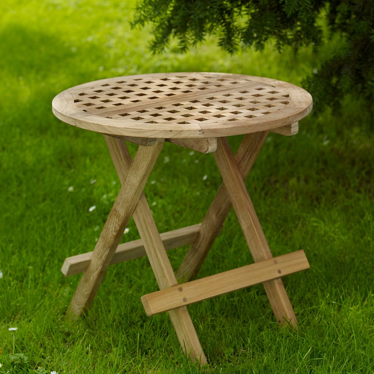 Crete side table 50 cm teak 