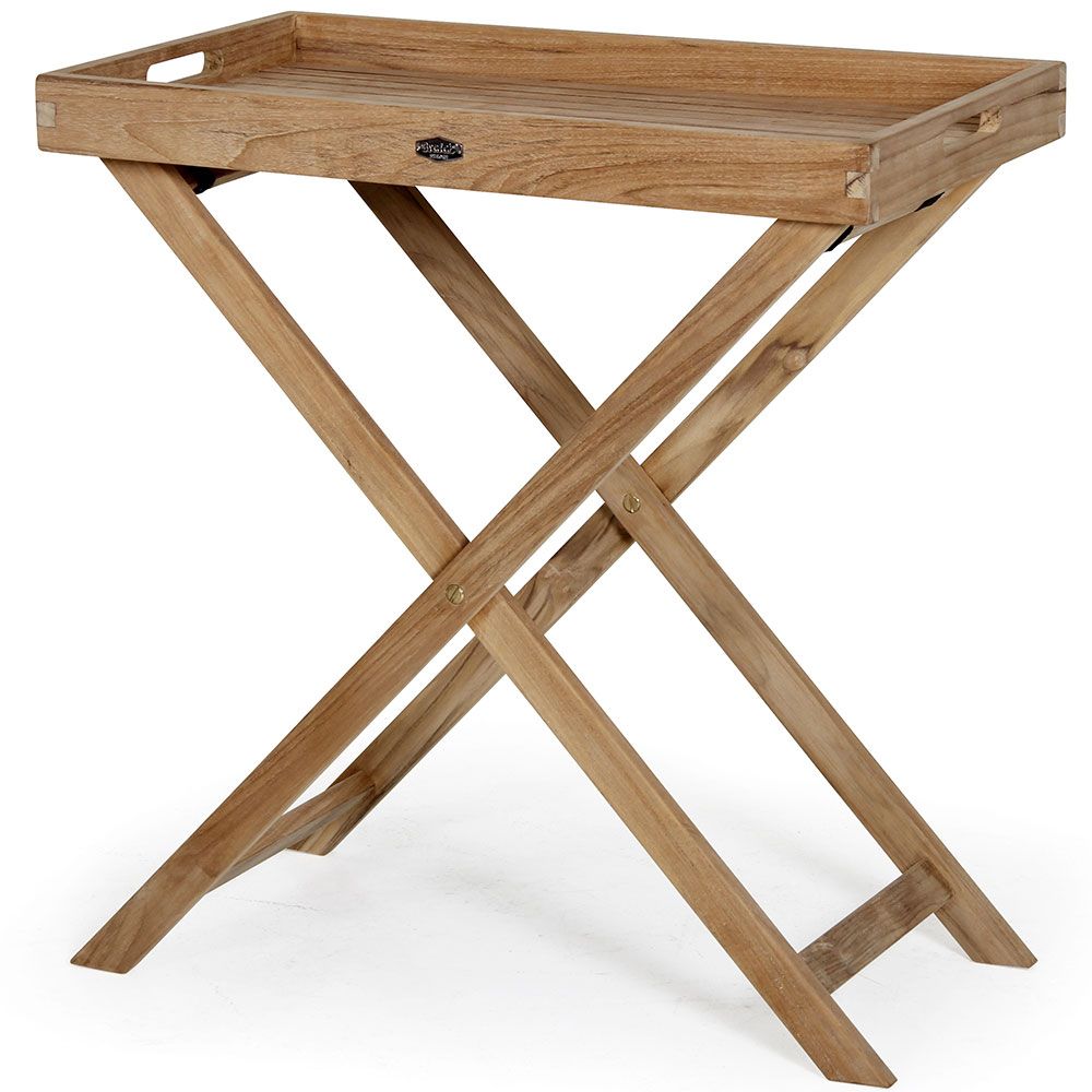 Turin tray table high teak