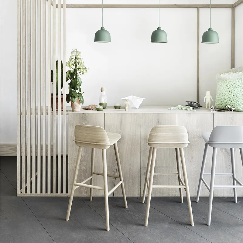 Nerd bar stool 75 cm - Grey