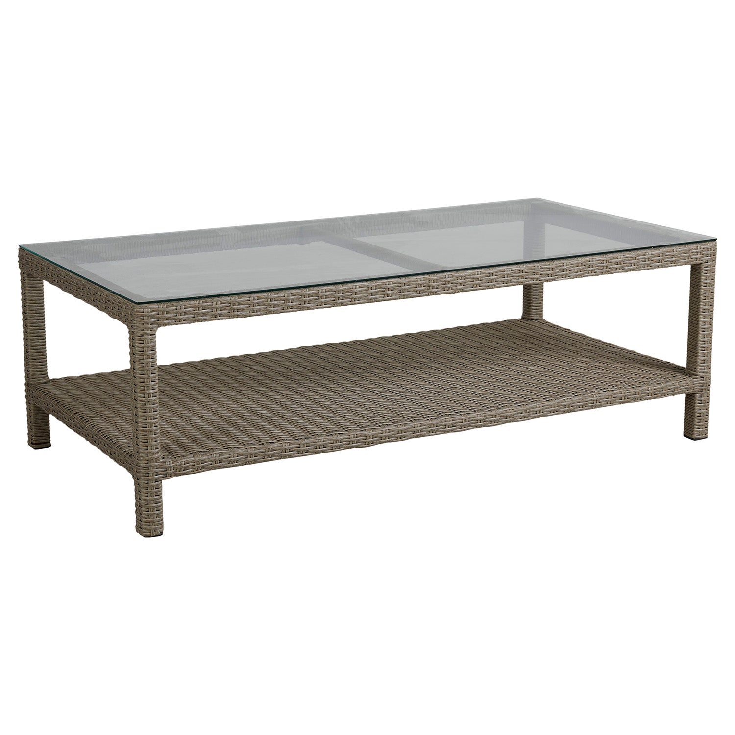 Funkia coffee table 70x140 beige/glass