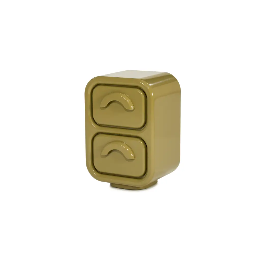 Cabinet Gubby small - green 40,5x31,5x58 cm