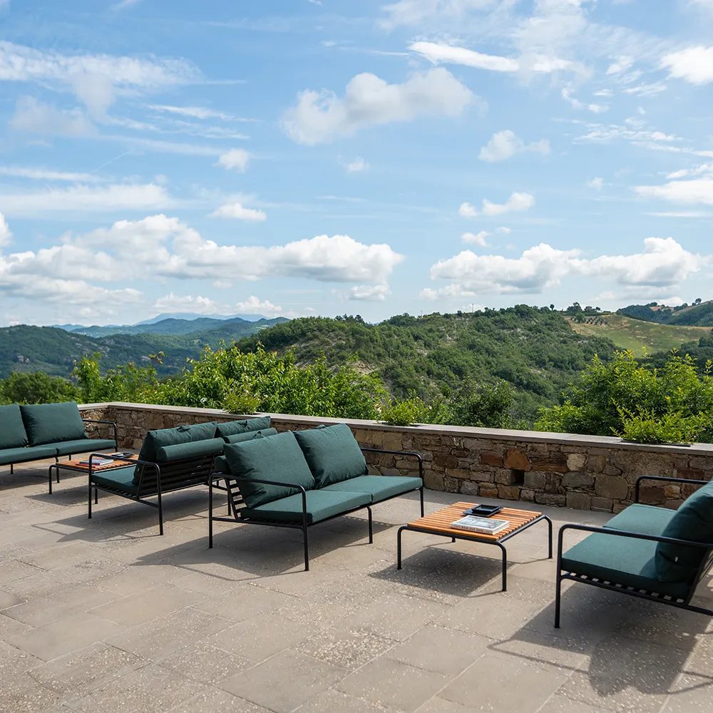 Avon 2 seater sofa Leaf/White