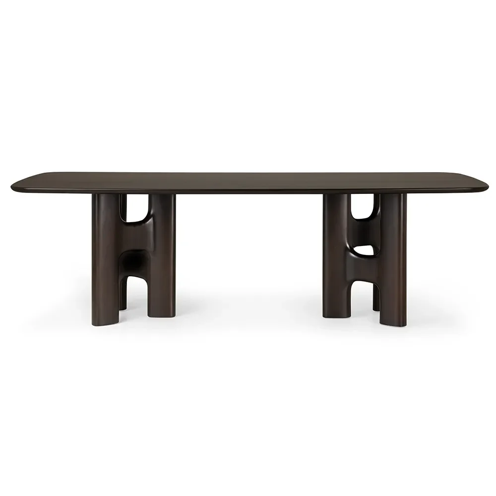 Flow dining table 113x250 cm Mahogany