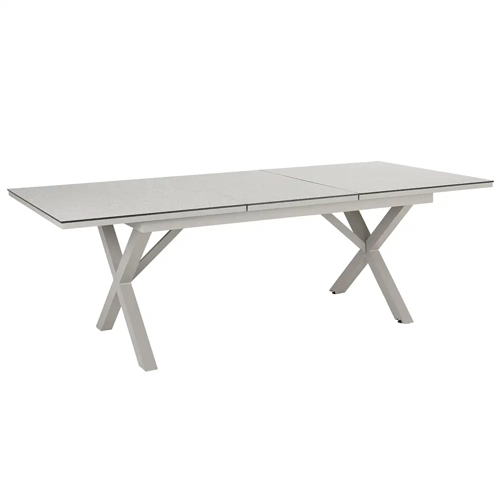 Hillmond dining table 100x166-226 khaki high pressure laminate