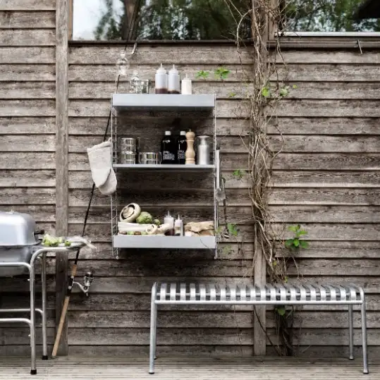 Low edge shelf 58x2x30 Galvanised