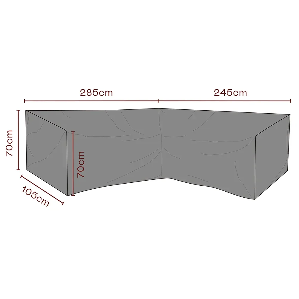 Furniture cover corner sofa 245x285x70x105 cm Premium