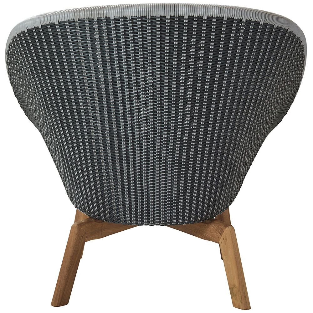 Peacock Lounge Armchair Grey
