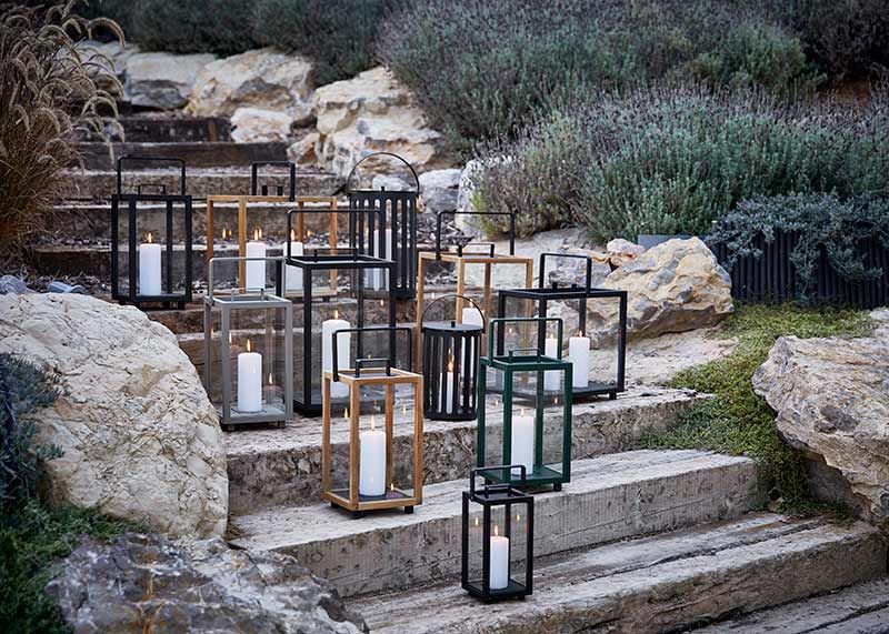 Lighthouse Lantern Taupe Small