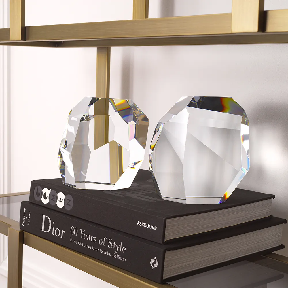  Object Trace crystal glass set of 2 (S+L)