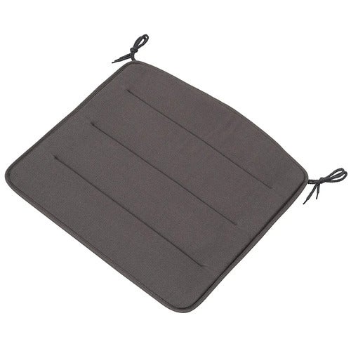 Linear Steel Lounge armchair seat pad Dark Grey