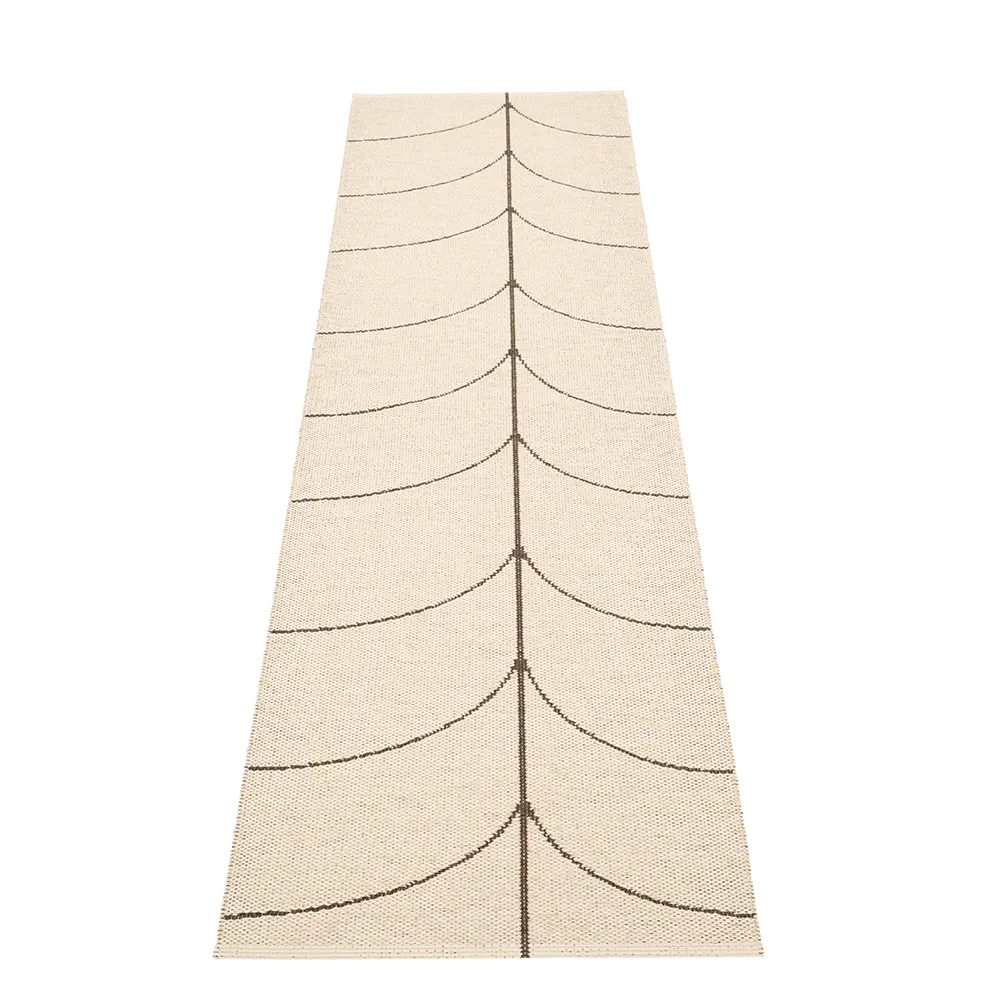 Woven Rug Leif Dark Brown 70x270 cm